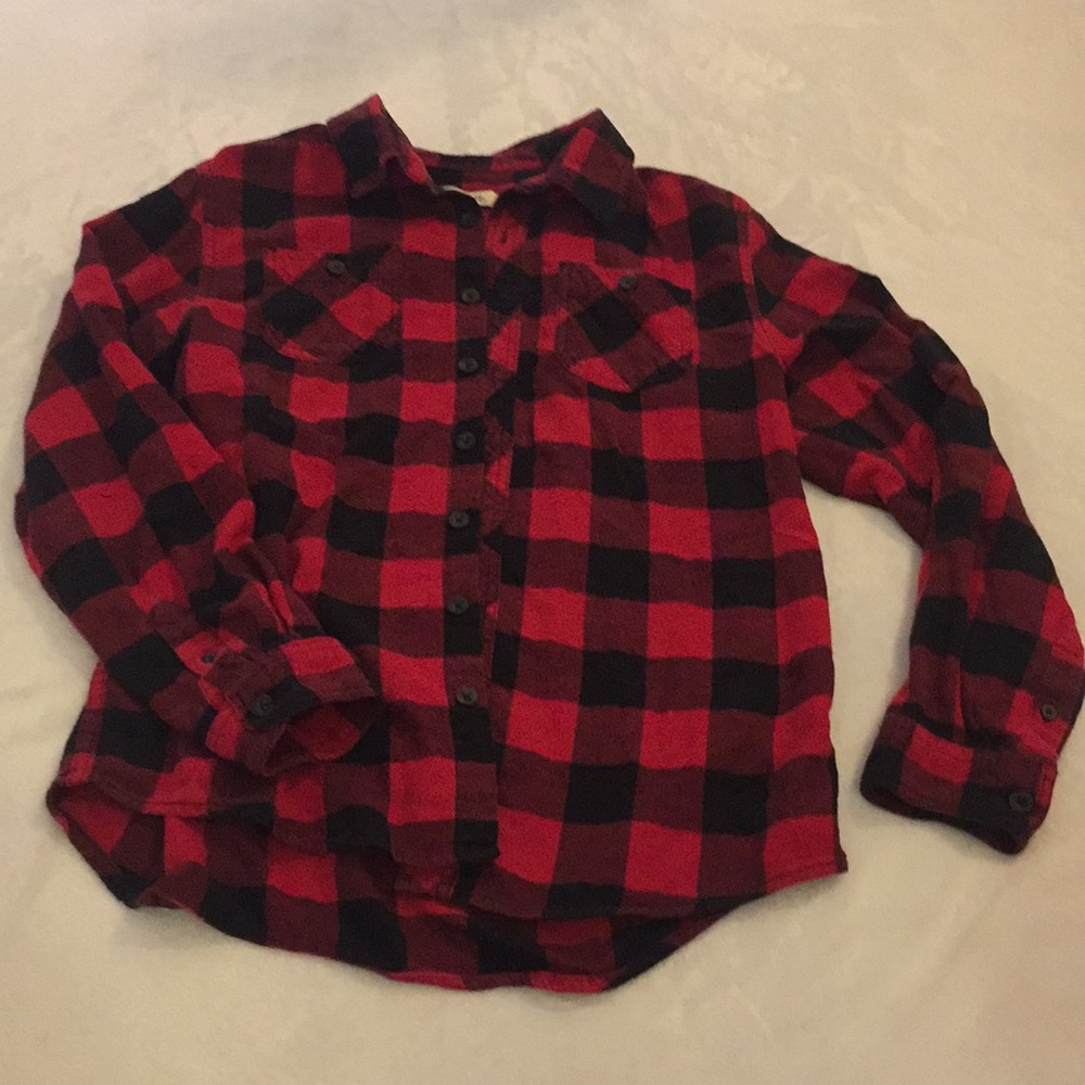 Red and black checkered flannel